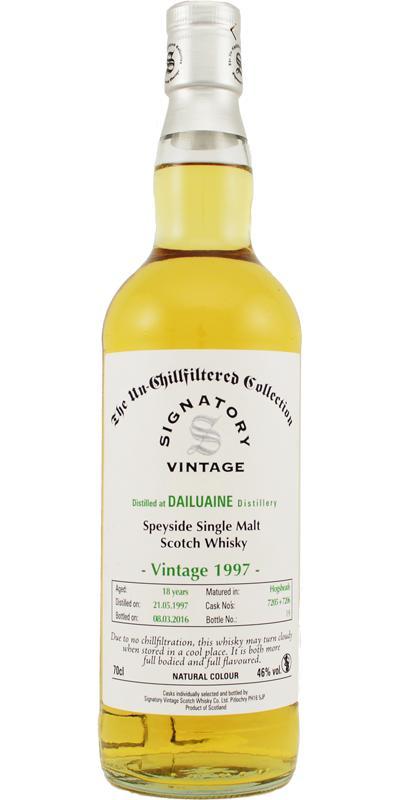 Dailuaine 1997 SV  The Un-Chillfiltered Collection