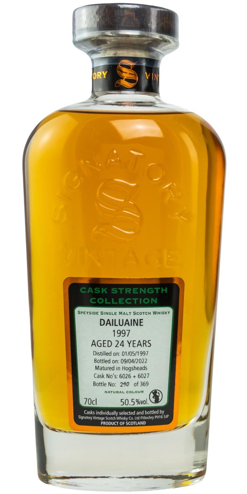 Dailuaine 1997 SV  Cask Strength Collection