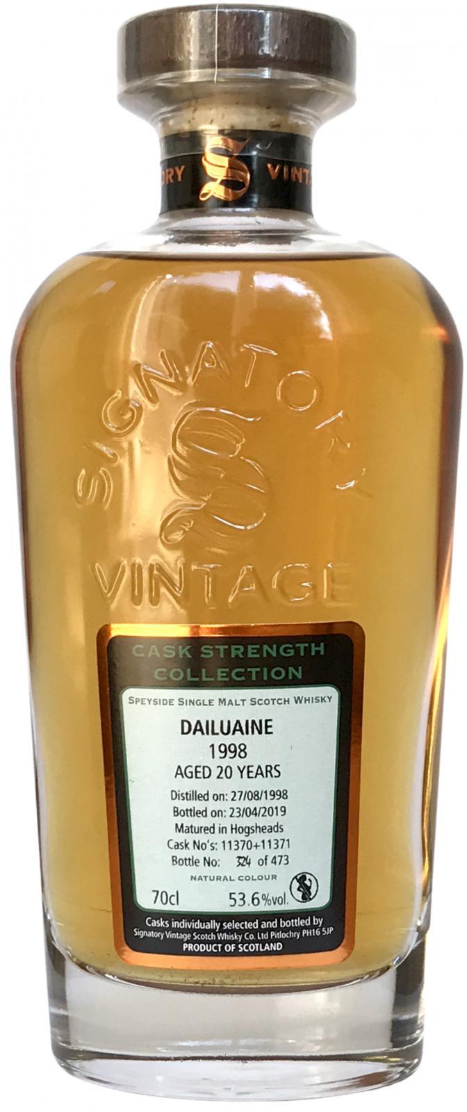 Dailuaine 1998 SV  Cask Strength Collection