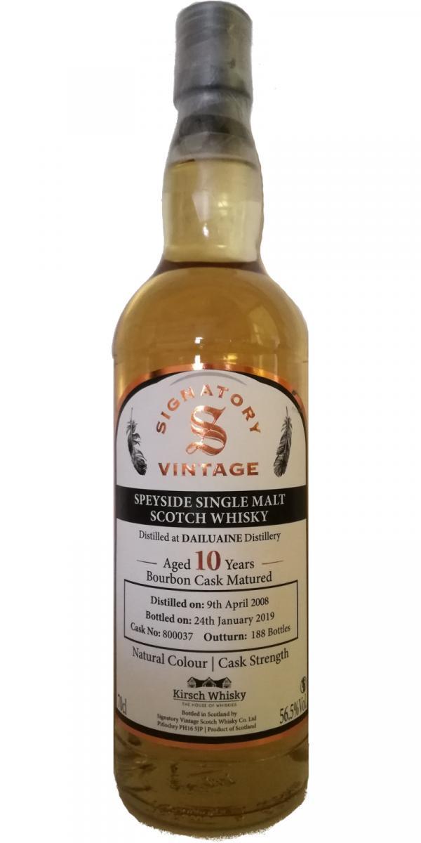 Dailuaine 2008 SV  Natural Colour | Cask Strength