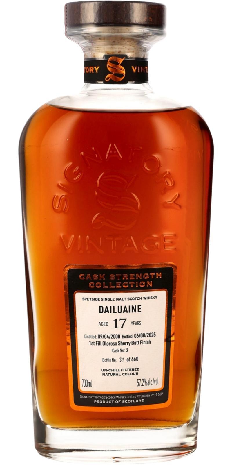 Dailuaine 2008 SV  Cask Strength Collection