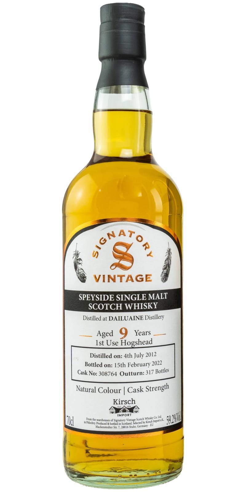 Dailuaine 2012 SV  Natural Colour | Cask Strength