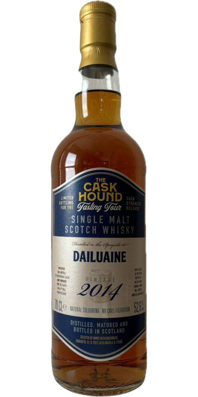 Dailuaine 2014 TCaH  Tasting Tour