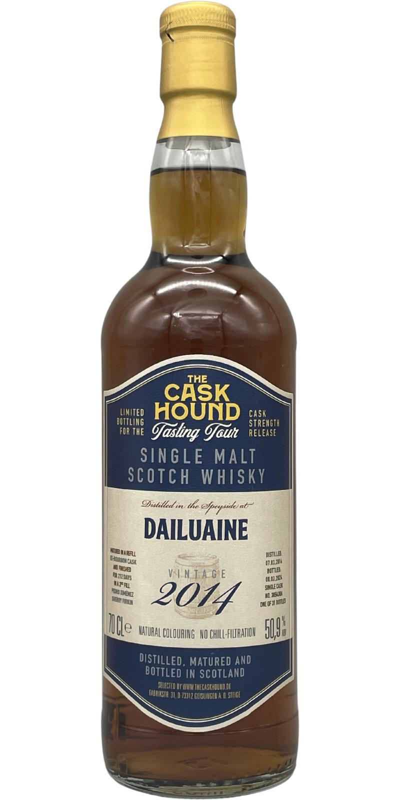 Dailuaine 2014 TCaH  Tasting Tour