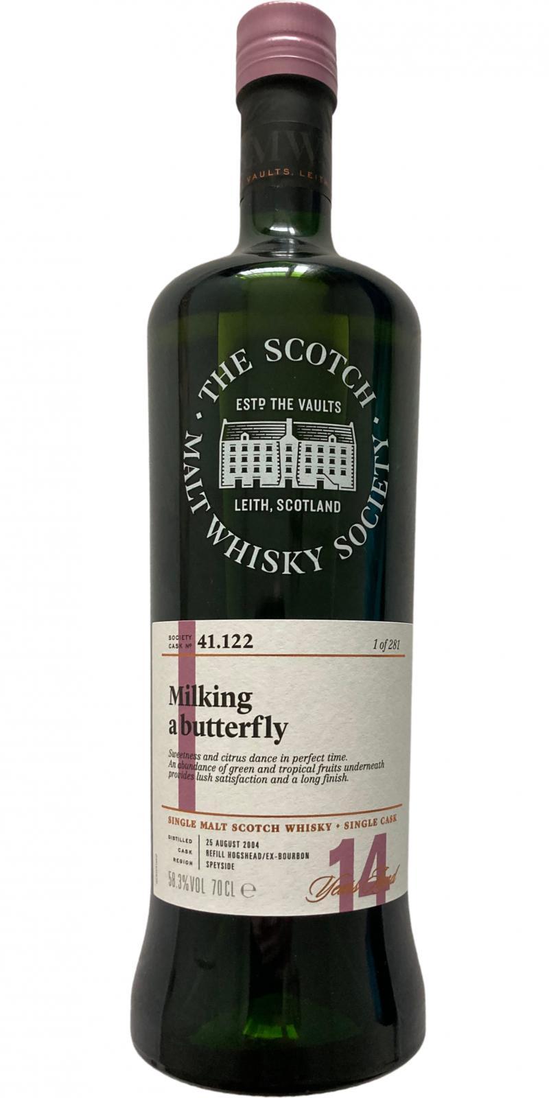 Dailuaine 2004 SMWS 41.122  Milking a butterfly