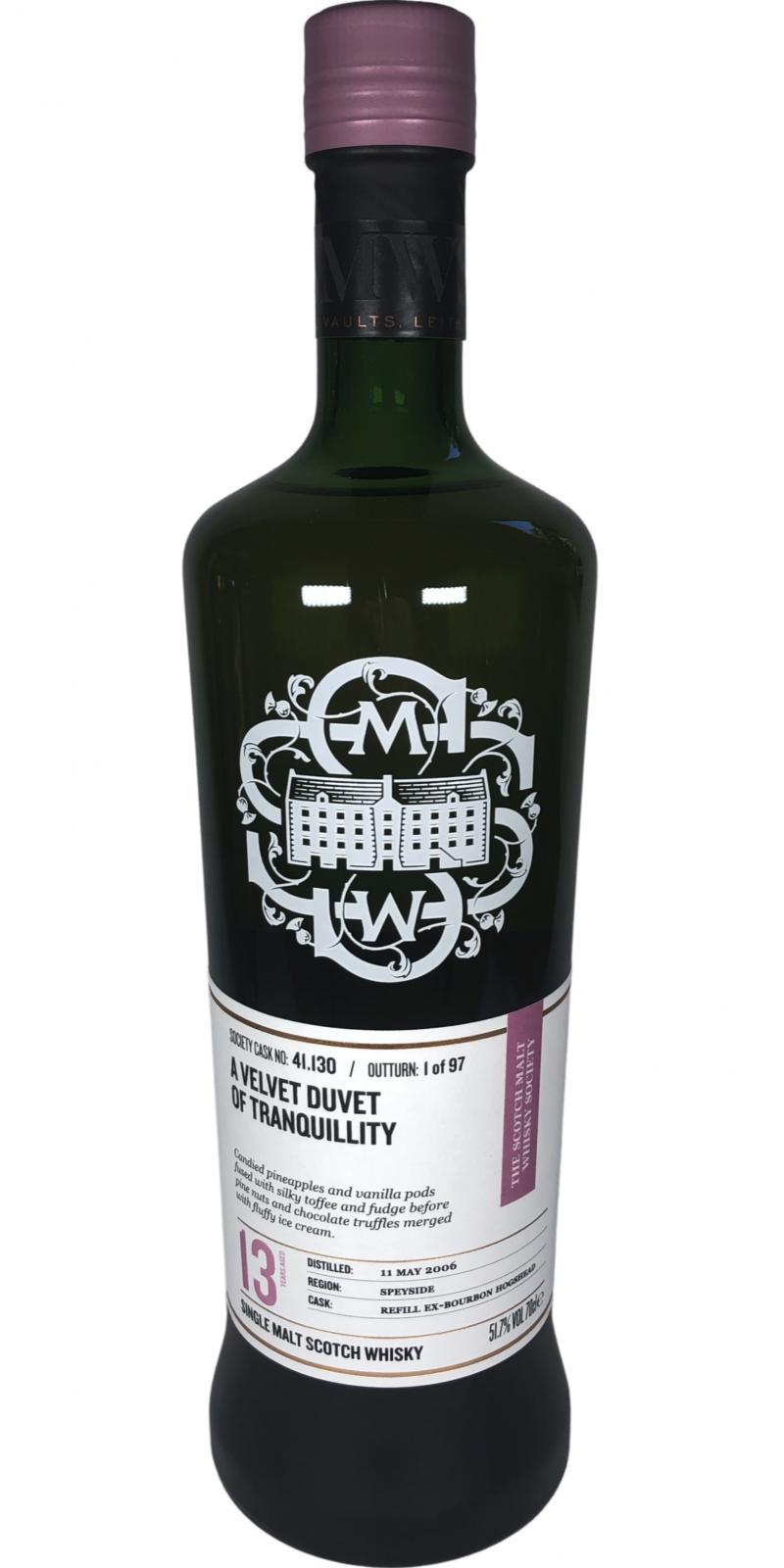 Dailuaine 2006 SMWS 41.130  A velvet duvet of tranquility