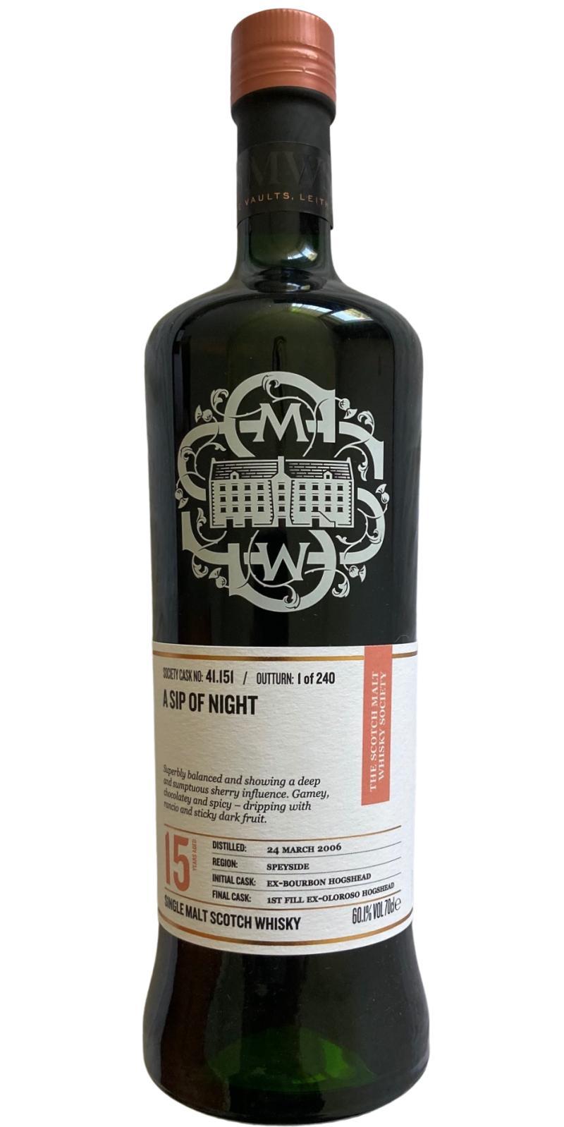 Dailuaine 2006 SMWS 41.151  A sip of night