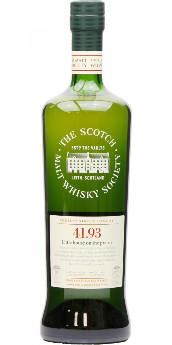 Dailuaine 2006 SMWS 41.93  Little house on the prairie