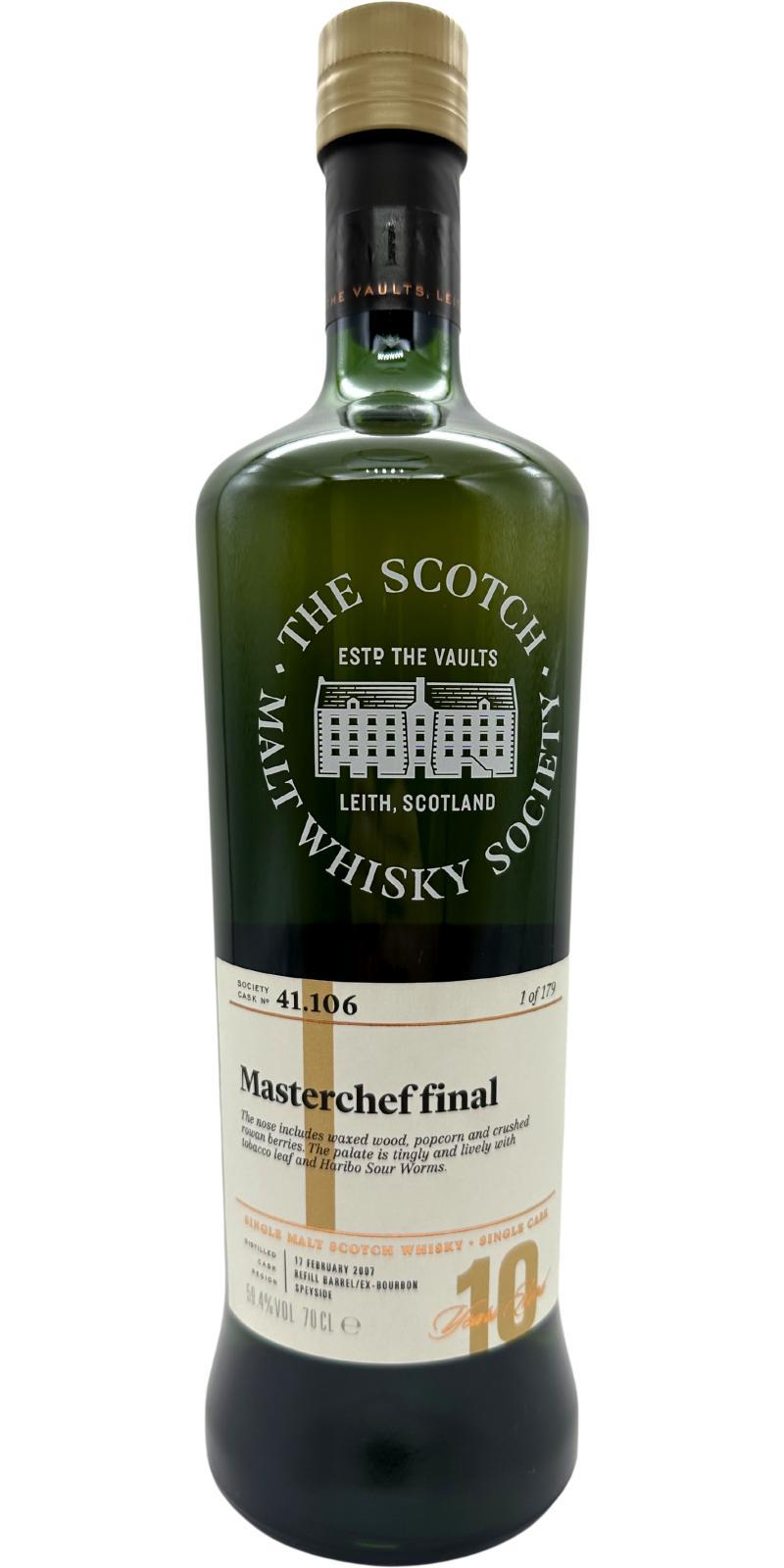 Dailuaine 2007 SMWS 41.106  Masterchef final
