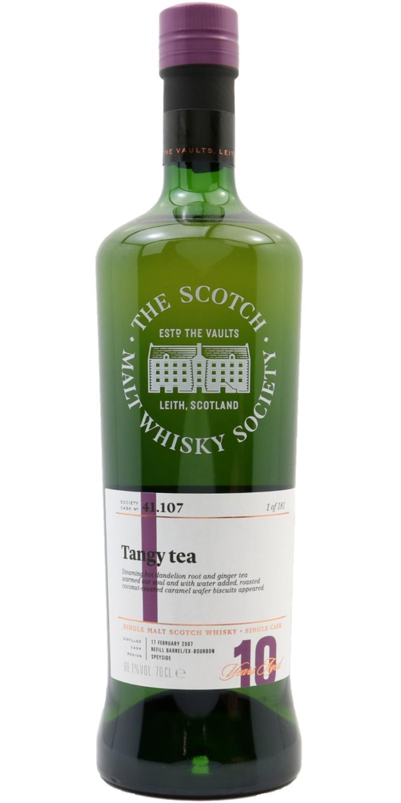 Dailuaine 2007 SMWS 41.107  Tangy tea