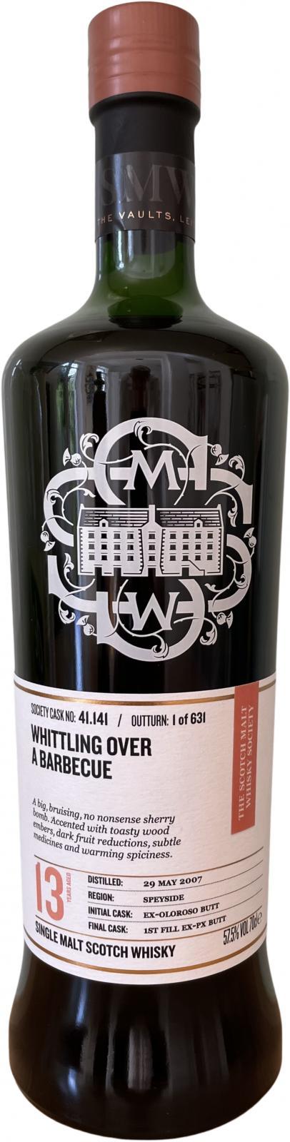 Dailuaine 2007 SMWS 41.141  Whittling Over A Barbecue