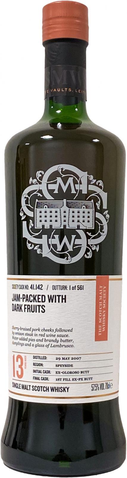 Dailuaine 2007 SMWS 41.142  Jam-packed with dark fruits