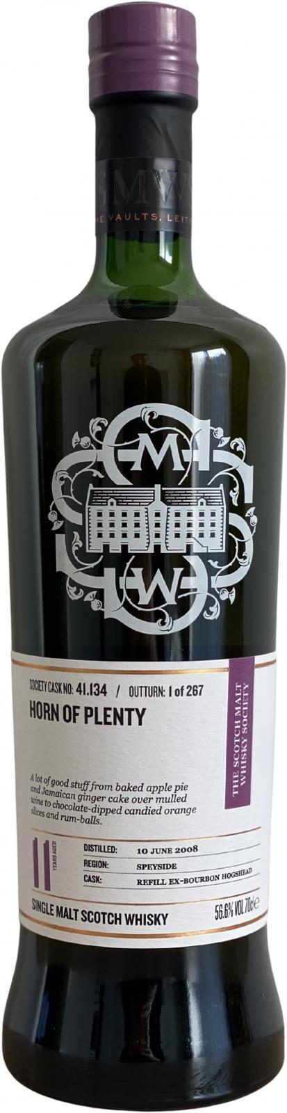 Dailuaine 2008 SMWS 41.134  Horn of plenty