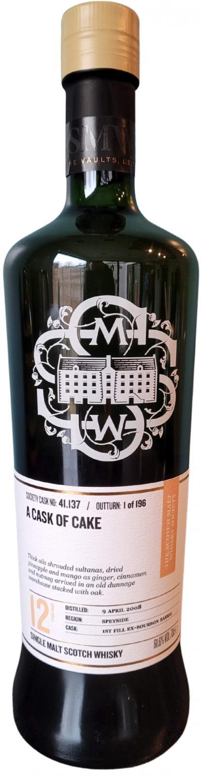 Dailuaine 2008 SMWS 41.137  A cask of cake