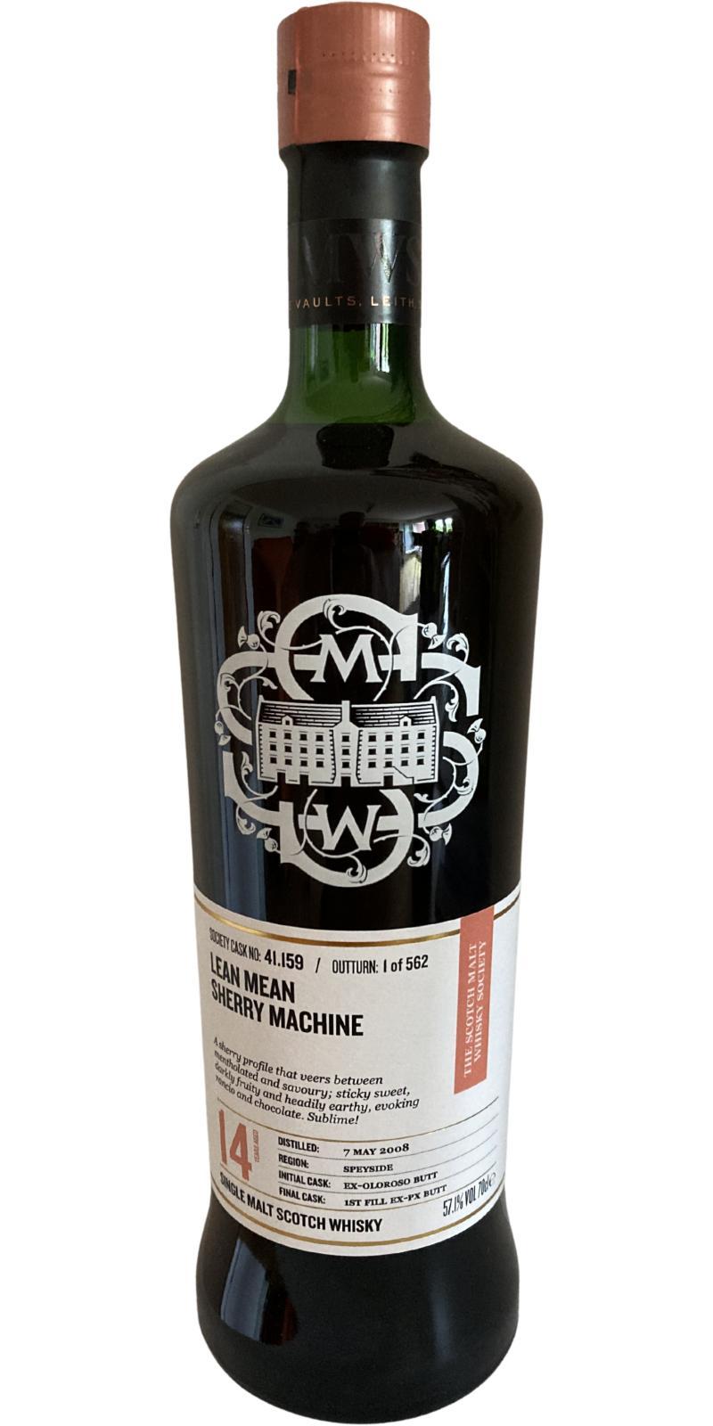 Dailuaine 2008 SMWS 41.159  Lean mean sherry machine