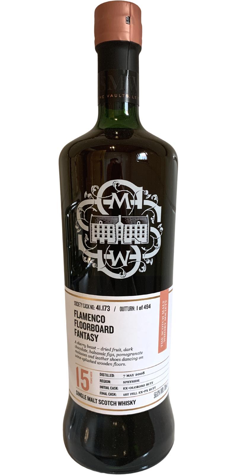 Dailuaine 2008 SMWS 41.173  Flamenco floorboard fantasy