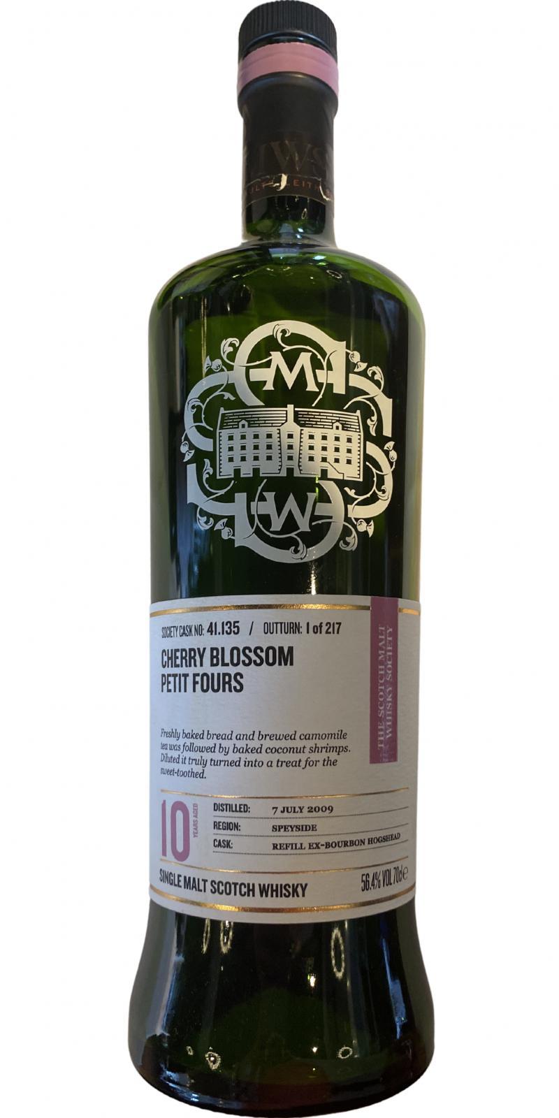 Dailuaine 2009 SMWS 41.135  Cherry blossom petit fours