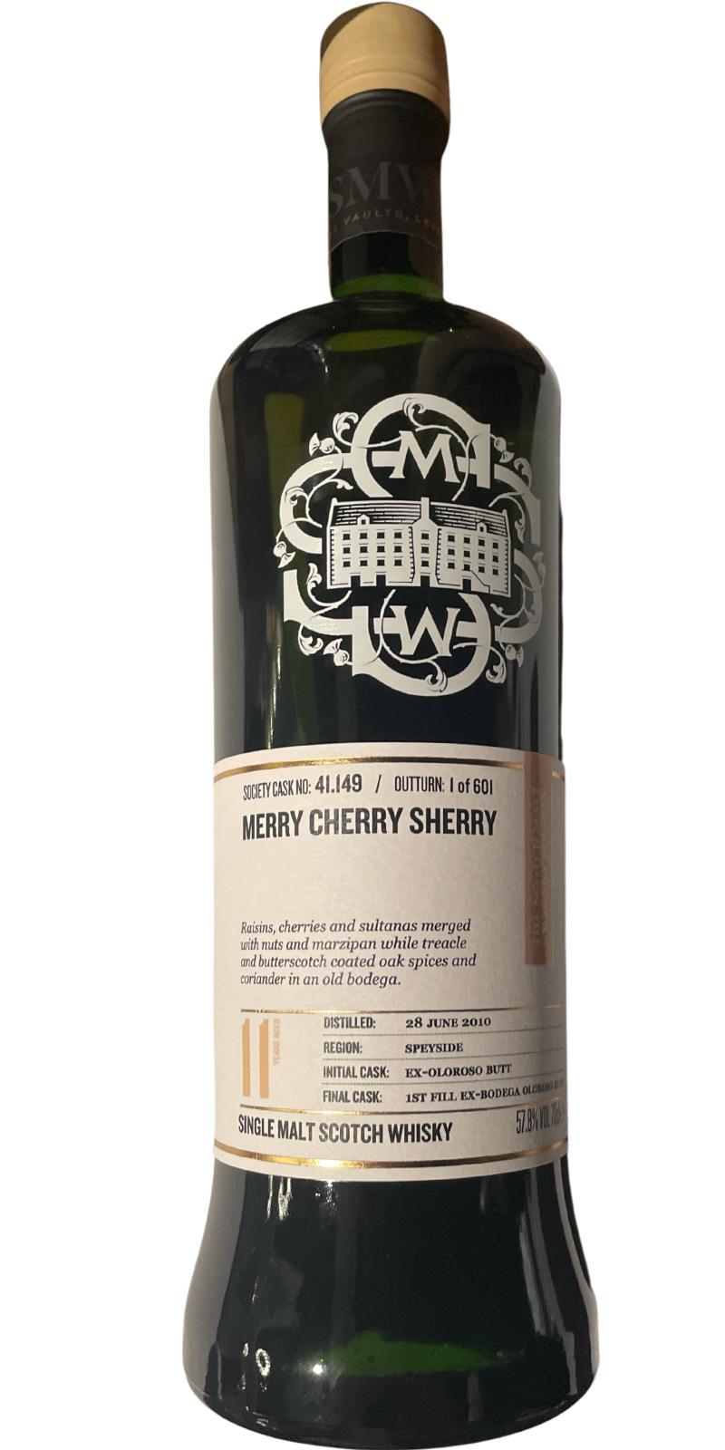 Dailuaine 2010 SMWS 41.149  Merry cherry sherry