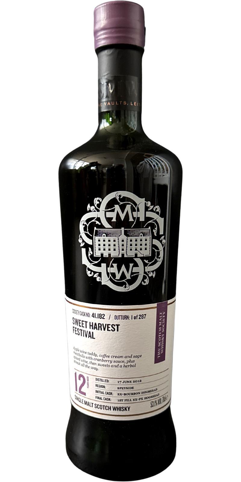 Dailuaine 2012 SMWS 41.182  Sweet harvest festival