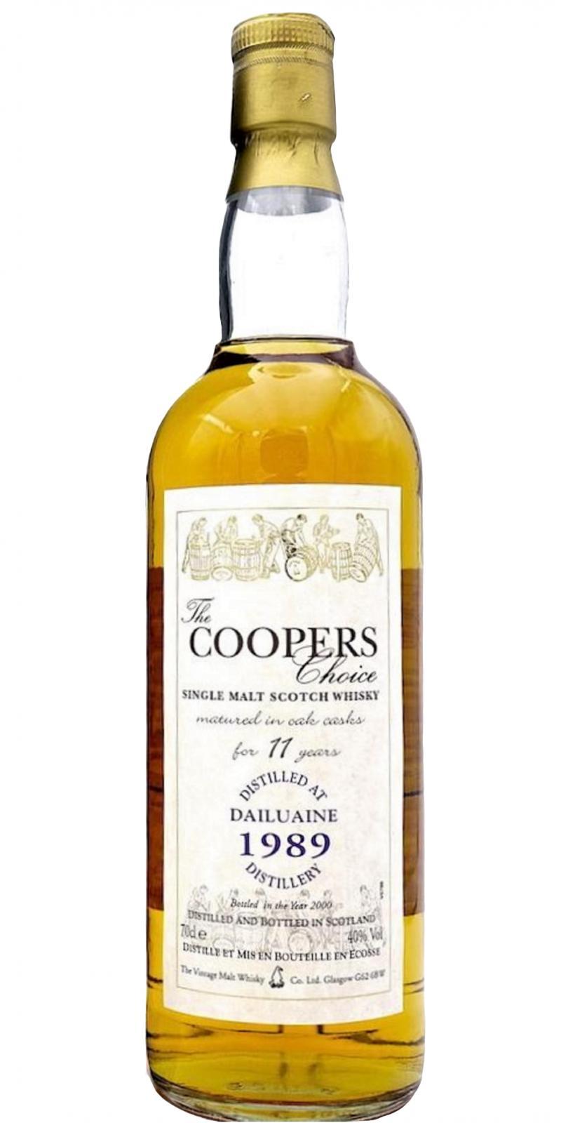 Dailuaine 1989 VM  The Cooper's Choice