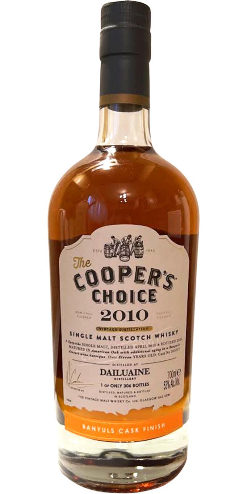 Dailuaine 2010 VM  The Cooper's Choice