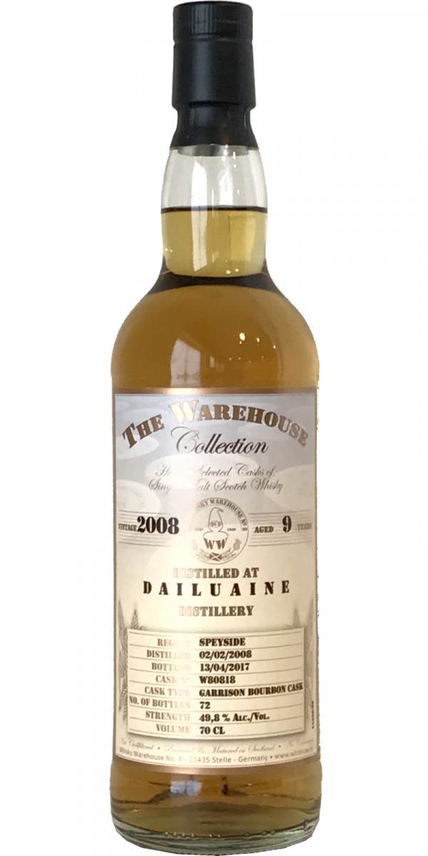 Dailuaine 2008 WW8  The Warehouse Collection