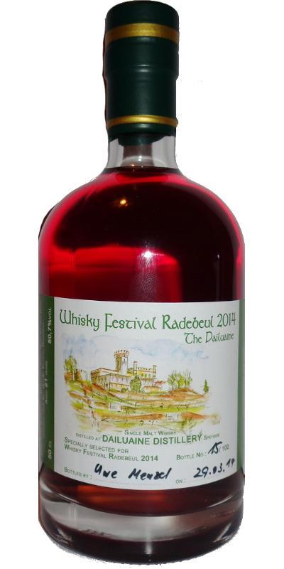 Dailuaine 21-year-old WlRb  Whisky Festival Radebeul 2014