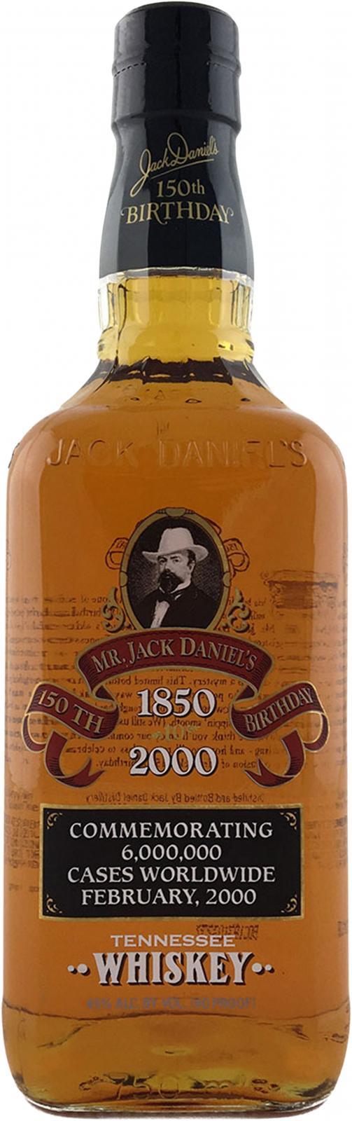 Jack Daniel's Mr. Jack Daniel's 150th Birthday  Commemorating 6.000.000 Cases Worldwide