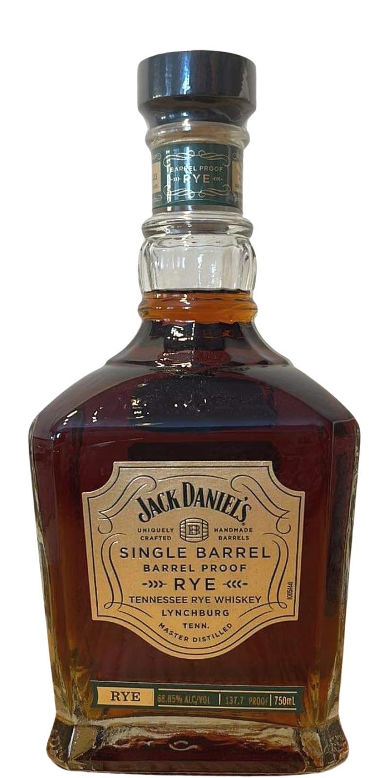Jack Daniel's Single Barrel  Barrel Proof Rye