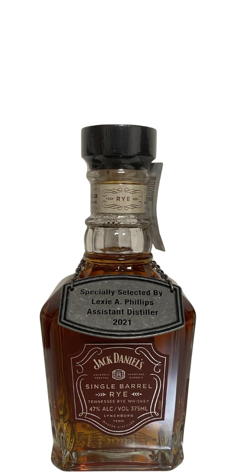 Jack Daniel's Single Barrel Rye  Tennessee Rye Whiskey