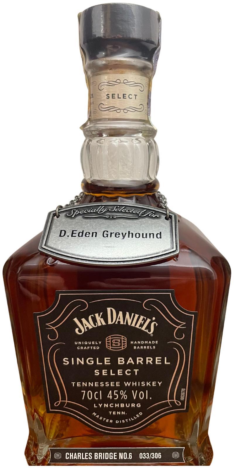 Jack Daniel's Single Barrel Select  Charles Bridge No. 6