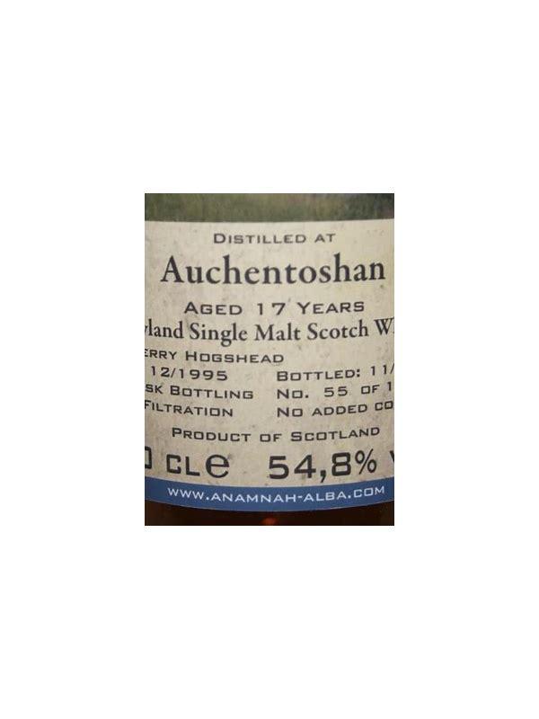 Auchentoshan 1995 ANHA  The Soul of Scotland