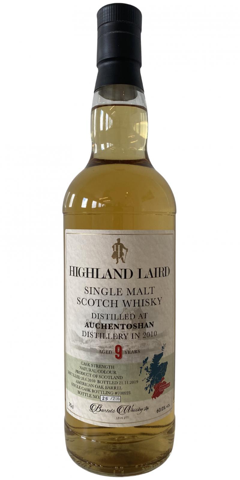 Auchentoshan 2010 BRI  Highland Laird