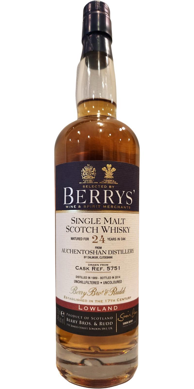 Auchentoshan 1989 BR  Berrys'