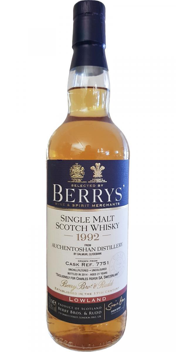 Auchentoshan 1992 BR  Berrys'