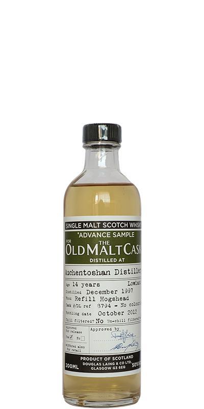 Auchentoshan 1997 DL  The Old Malt Cask -  Advanced Sample