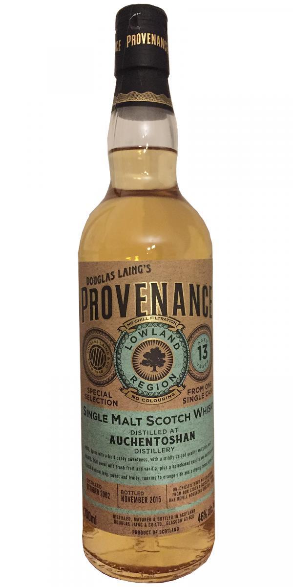 Auchentoshan 2002 DL  Provenance