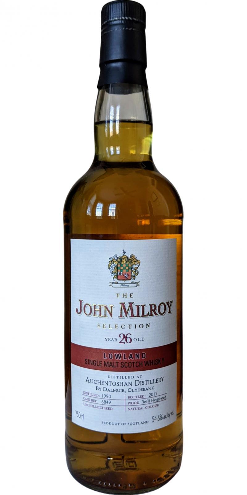 Auchentoshan 1990 JY  The John Milroy Selection