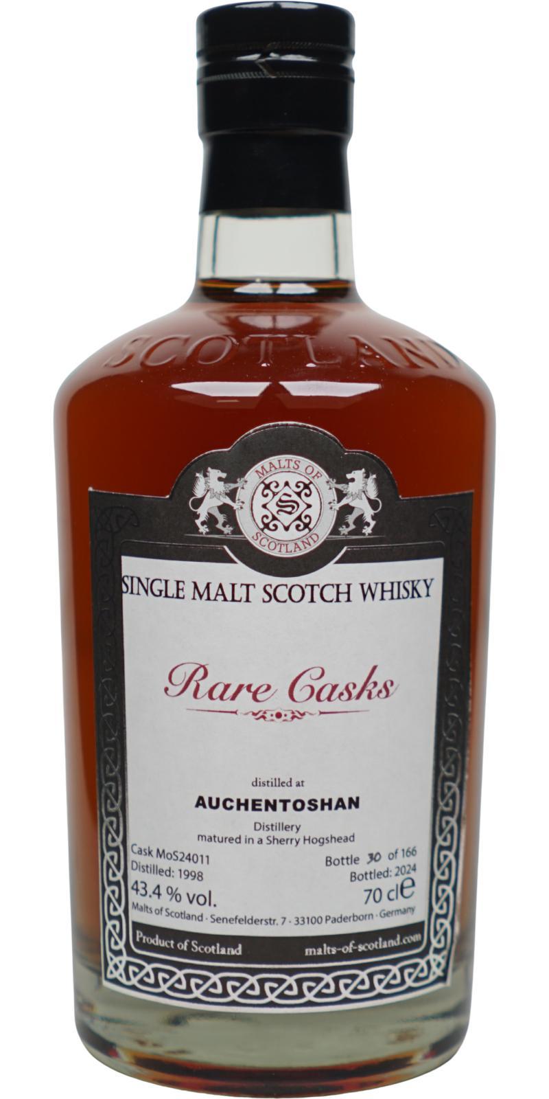 Auchentoshan 1998 MoS  Rare Casks Range