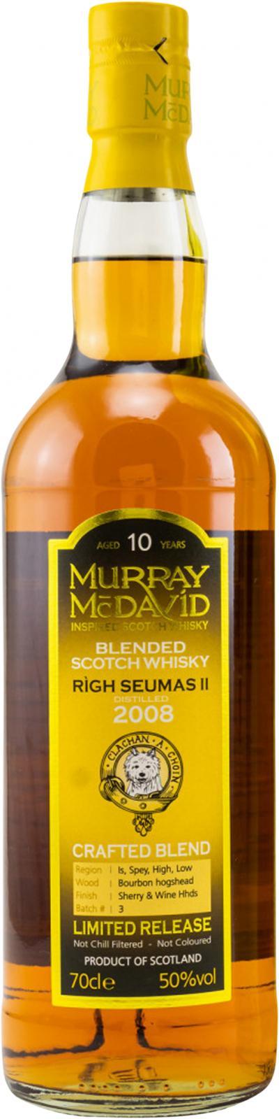 Rìgh Seumas II - 2008 MM  Crafted Blend - Limited Release