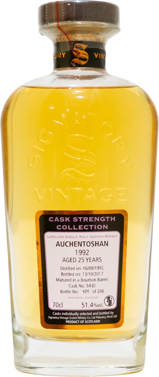 Auchentoshan 1992 SV  Cask Strength Collection
