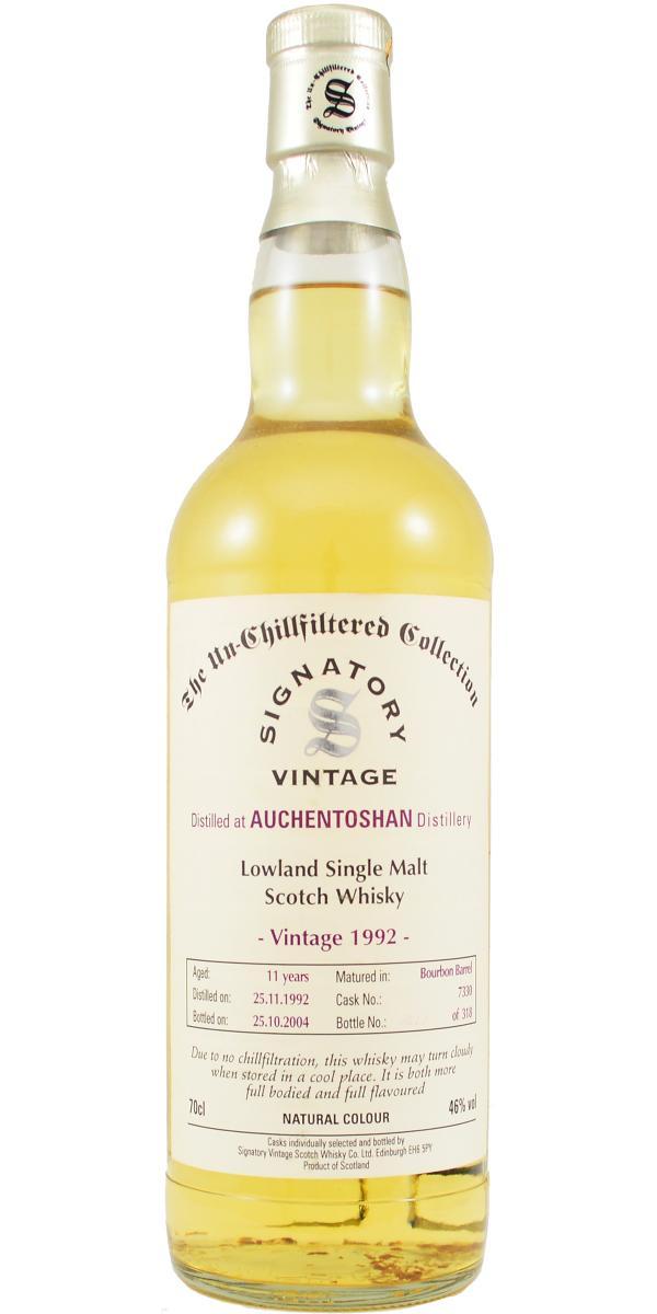 Auchentoshan 1992 SV  The Un-Chillfiltered Collection