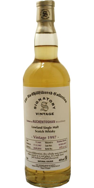Auchentoshan 1997 SV  The Un-Chillfiltered Collection