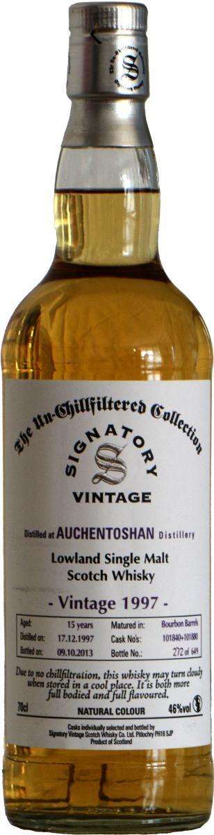 Auchentoshan 1997 SV  The Un-Chillfiltered Collection