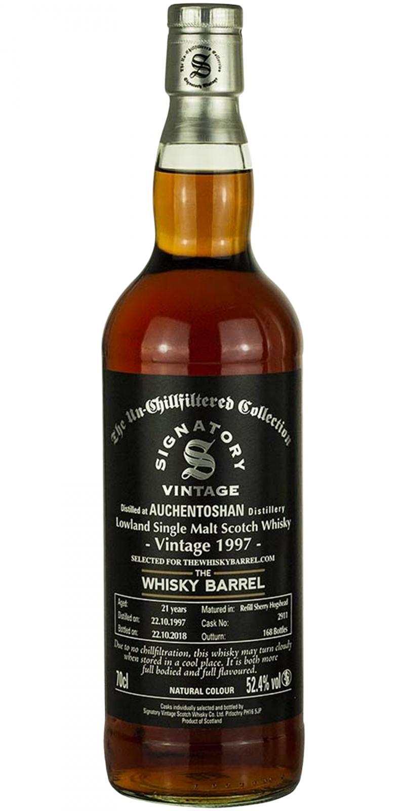 Auchentoshan 1997 SV  The Un-Chillfiltered Collection