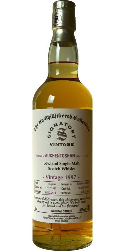 Auchentoshan 1997 SV  The Un-Chillfiltered Collection