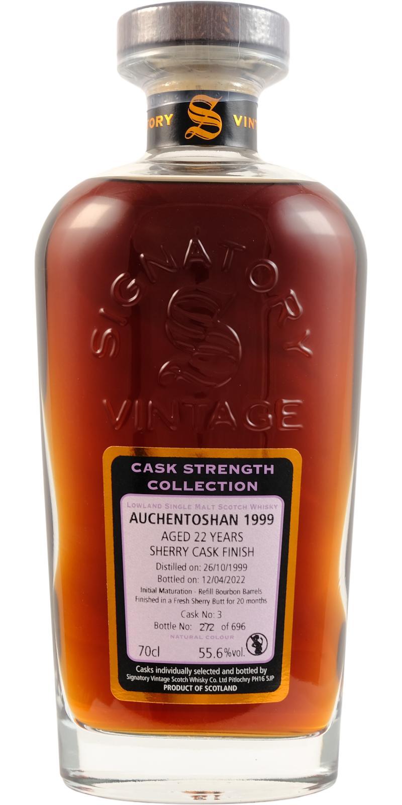 Auchentoshan 1999 SV  Cask Strength Collection