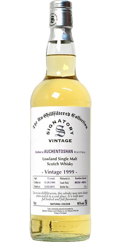 Auchentoshan 1999 SV  The Un-Chillfiltered Collection