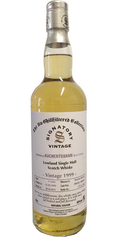 Auchentoshan 1999 SV  The Un-Chillfiltered Collection