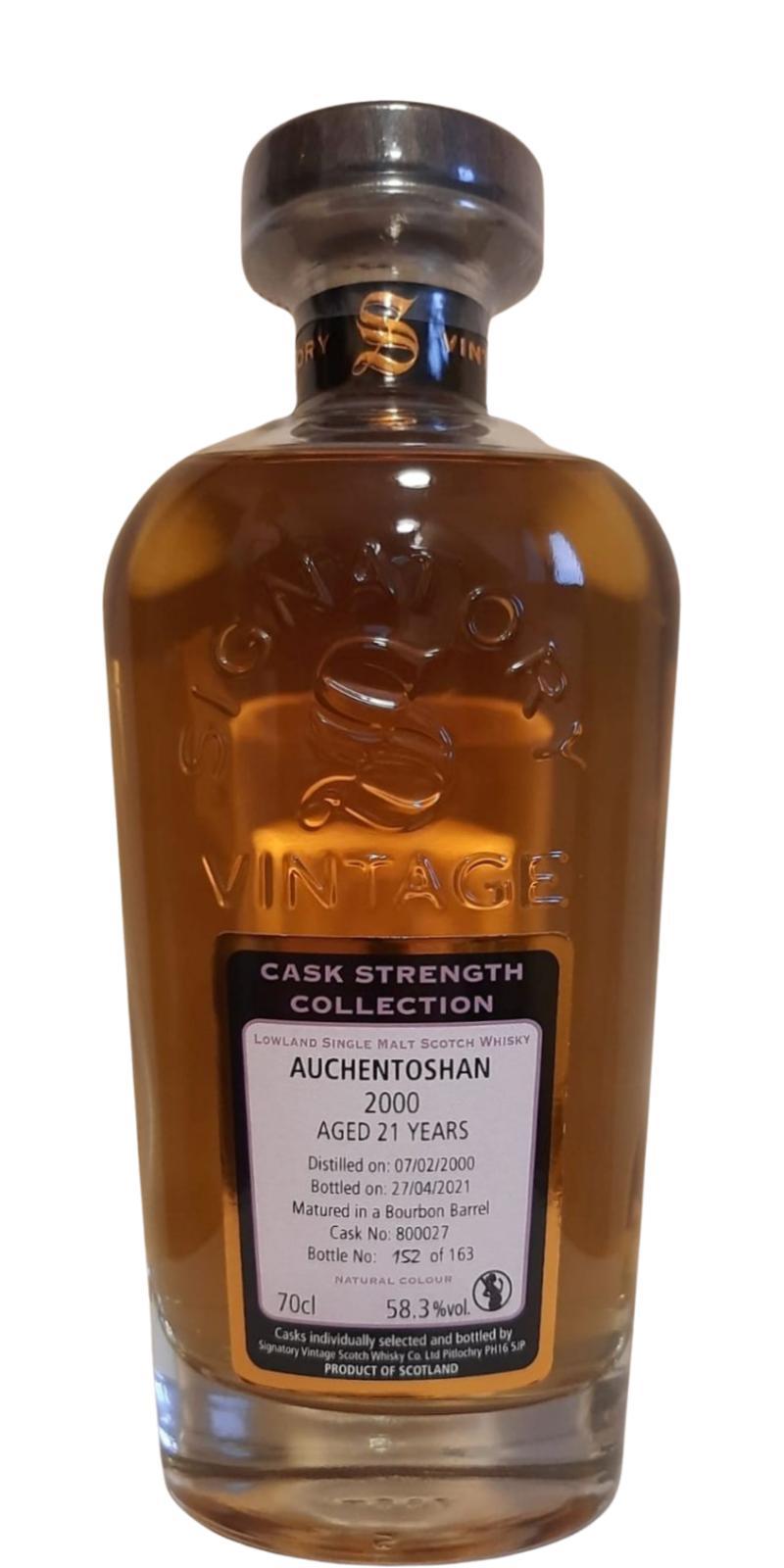 Auchentoshan 2000 SV  Cask Strength Collection